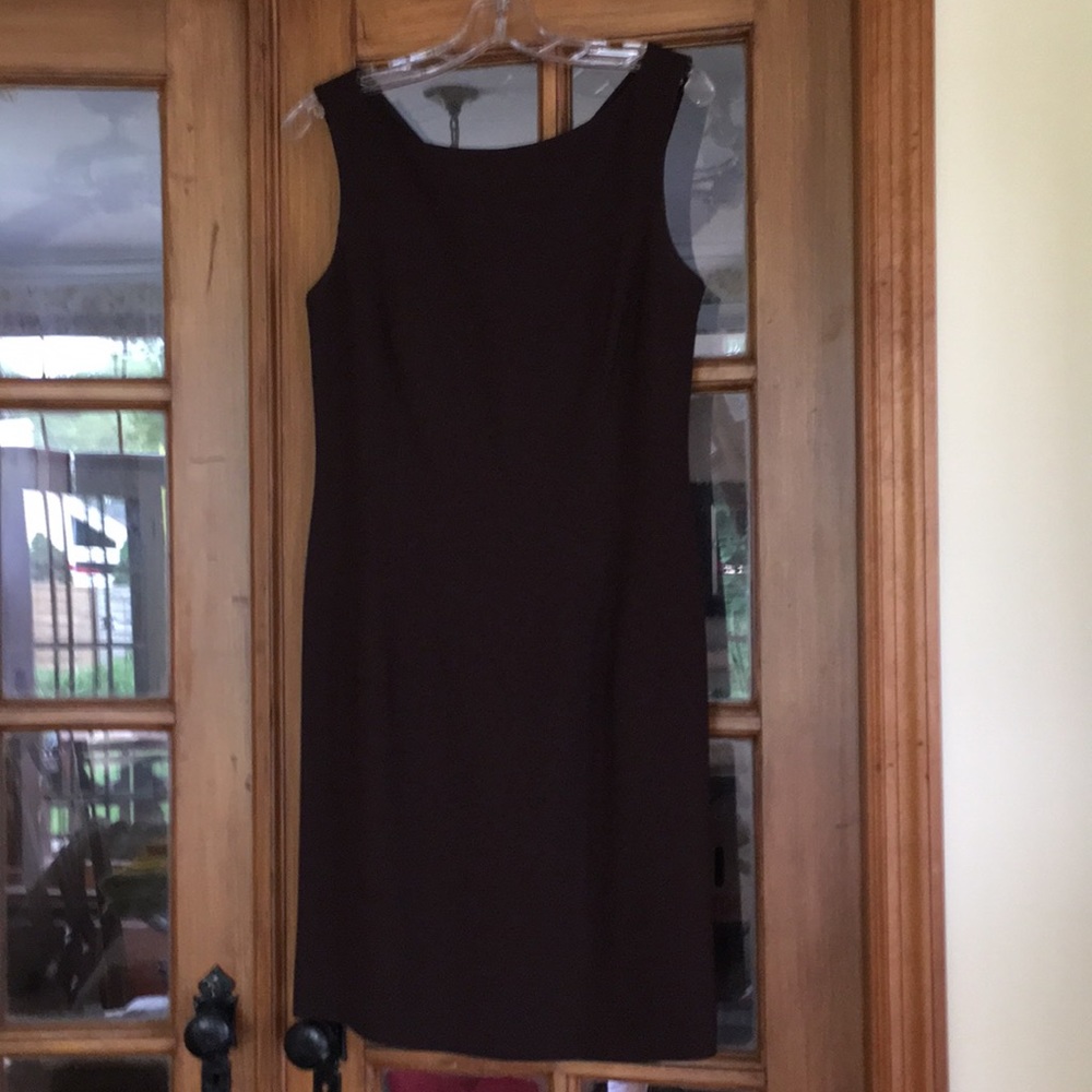 Tahari Sleek Expresso  Sheath